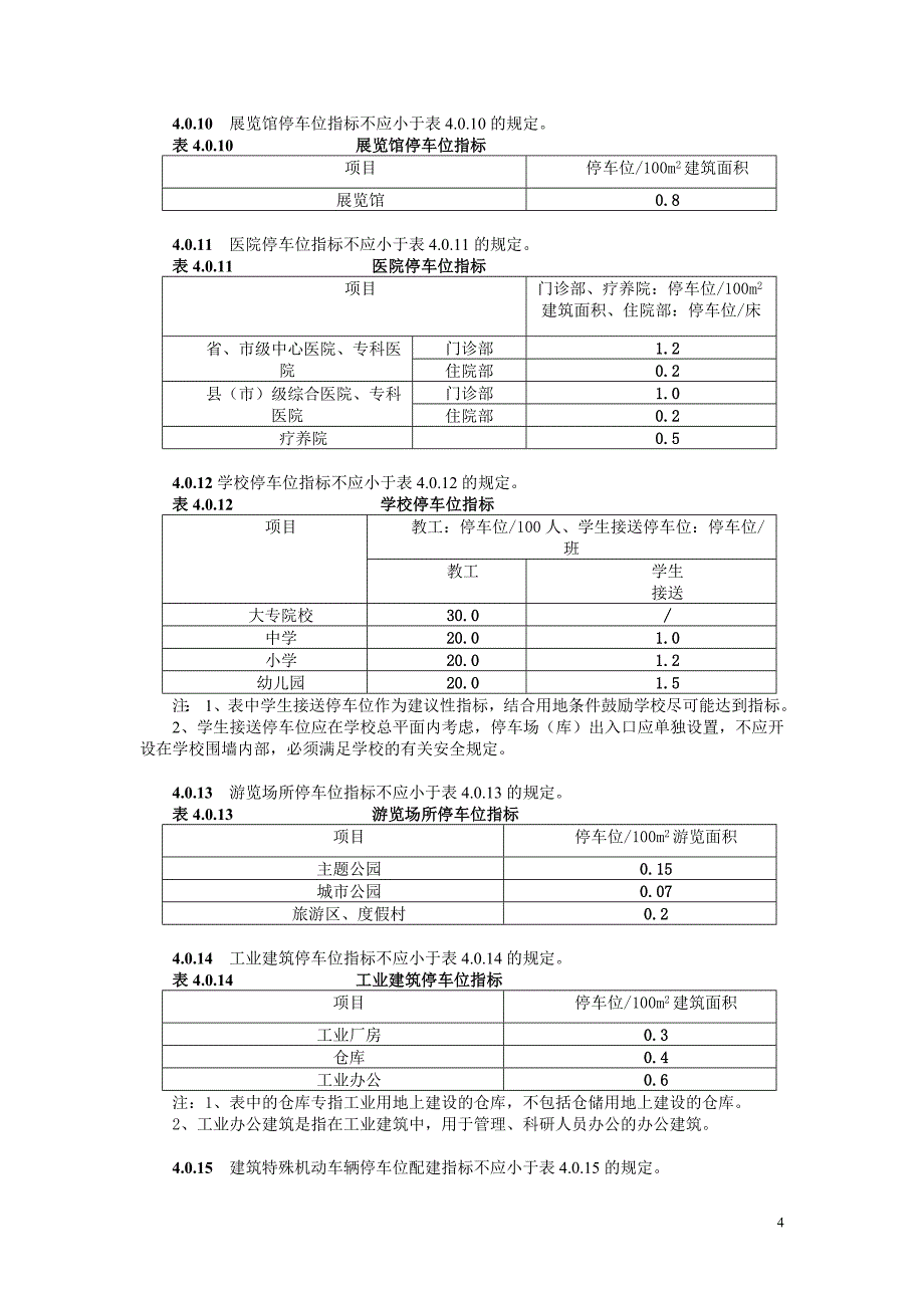 机动车停配建标准_第4页