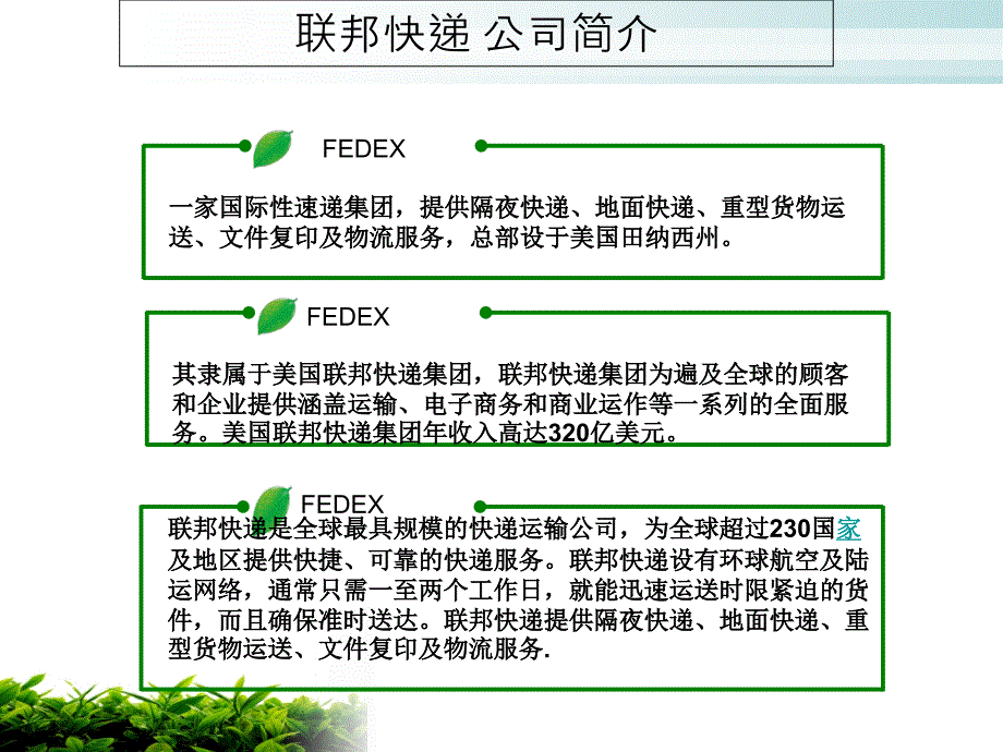 联邦快递公司的简介_第4页