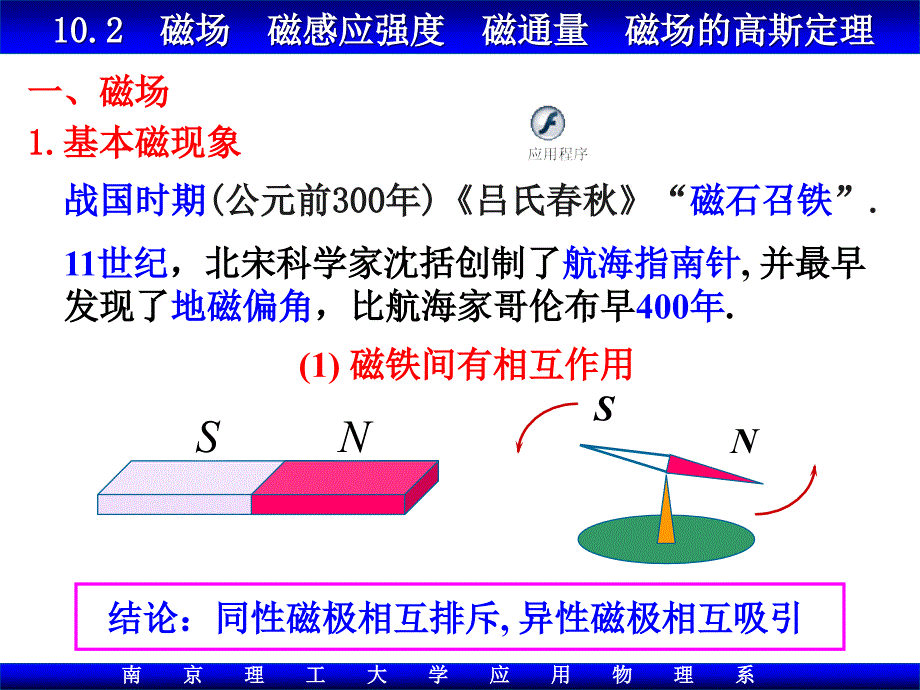 大学物理10.2 磁场-磁感应强度-高斯定理xiao_第2页