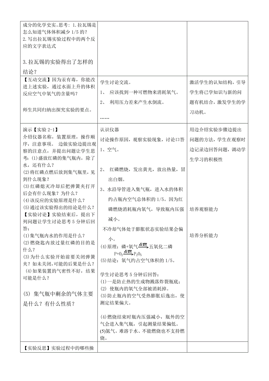 初中化学空气教案_第3页