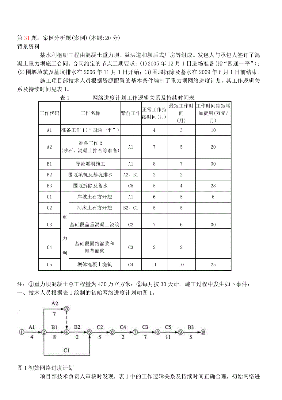 11年 12年一级建造师水利真题_第3页