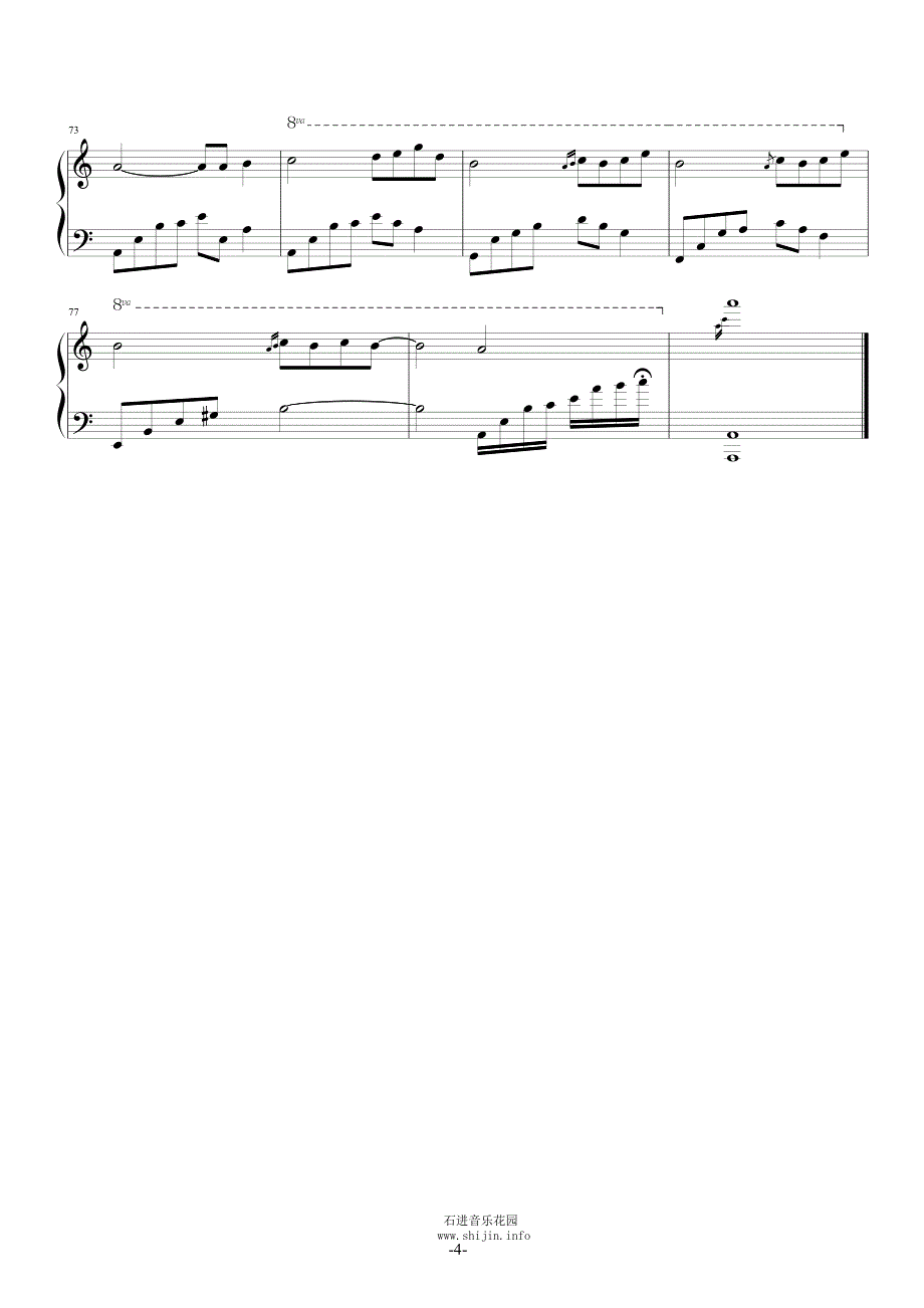 夜的钢琴曲demo(六)_第4页