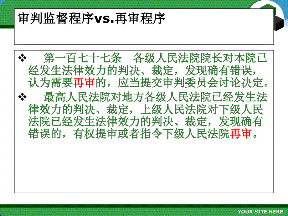 民事诉讼法 第十六章 审判监督程序_第3页