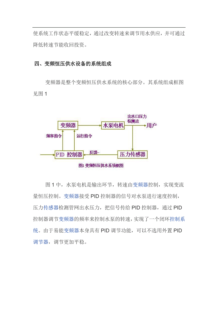 易能变频器在恒压供水上的应用(完整版)_第4页