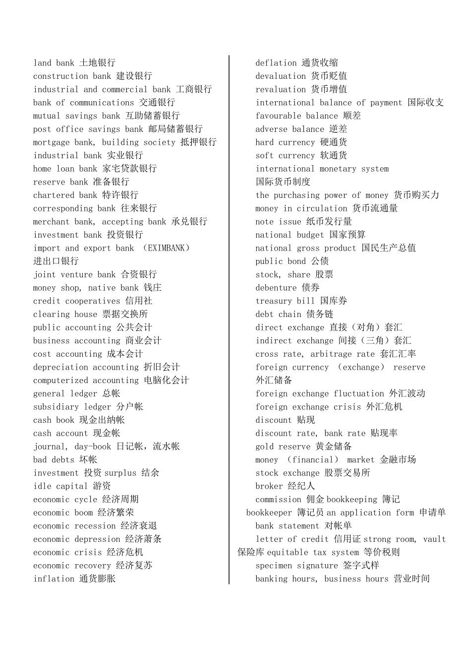 常见银行英语词汇_第2页