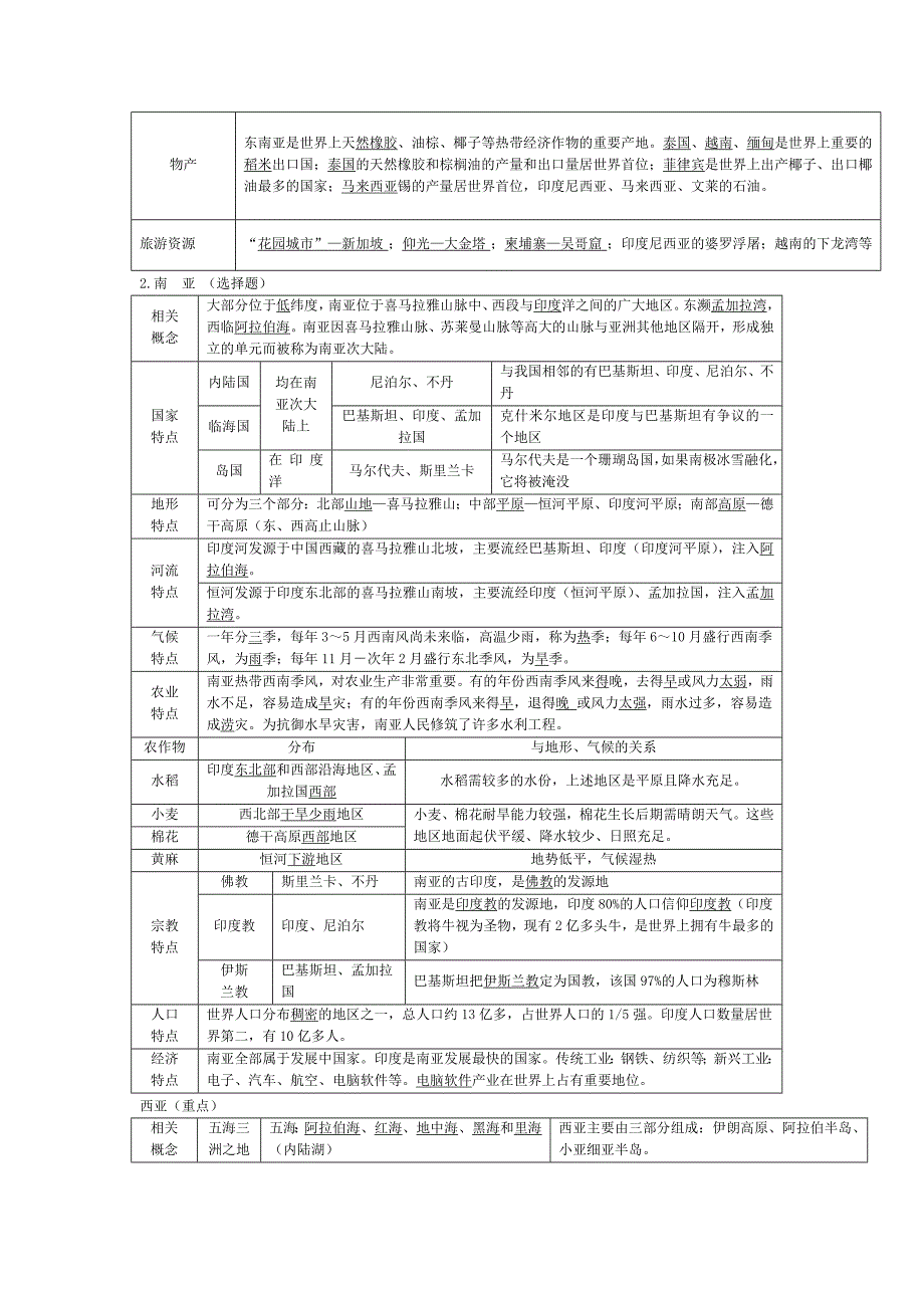 地理复习要点答案+《知能》单元测试答案_第4页