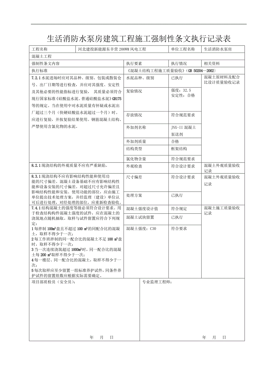 升压站生活消防水泵房强条执行记录_第2页