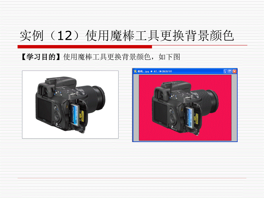 实例使用魔棒工具更换背景颜色_第1页