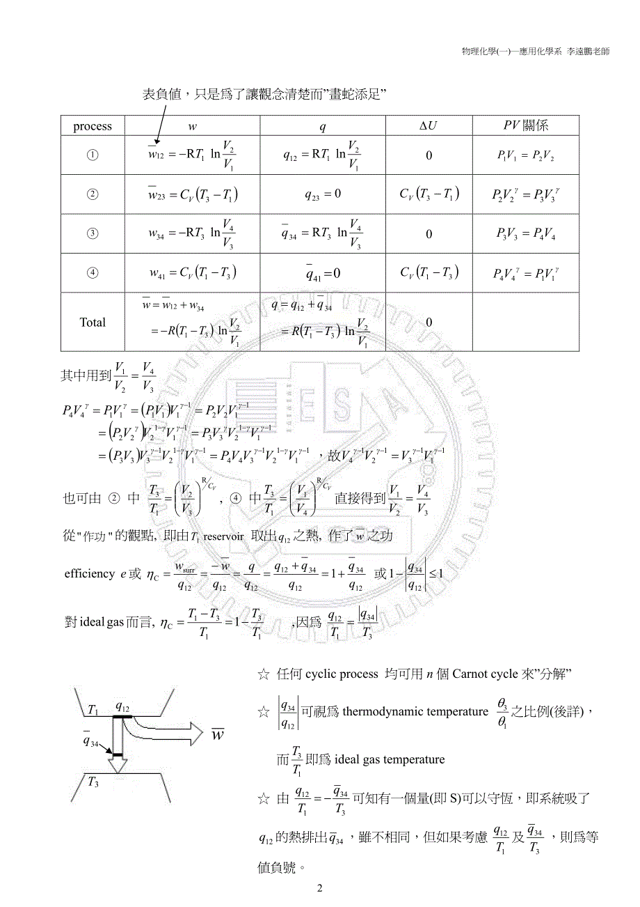 即不可能用cyclicprocess把热完全变成功_第2页