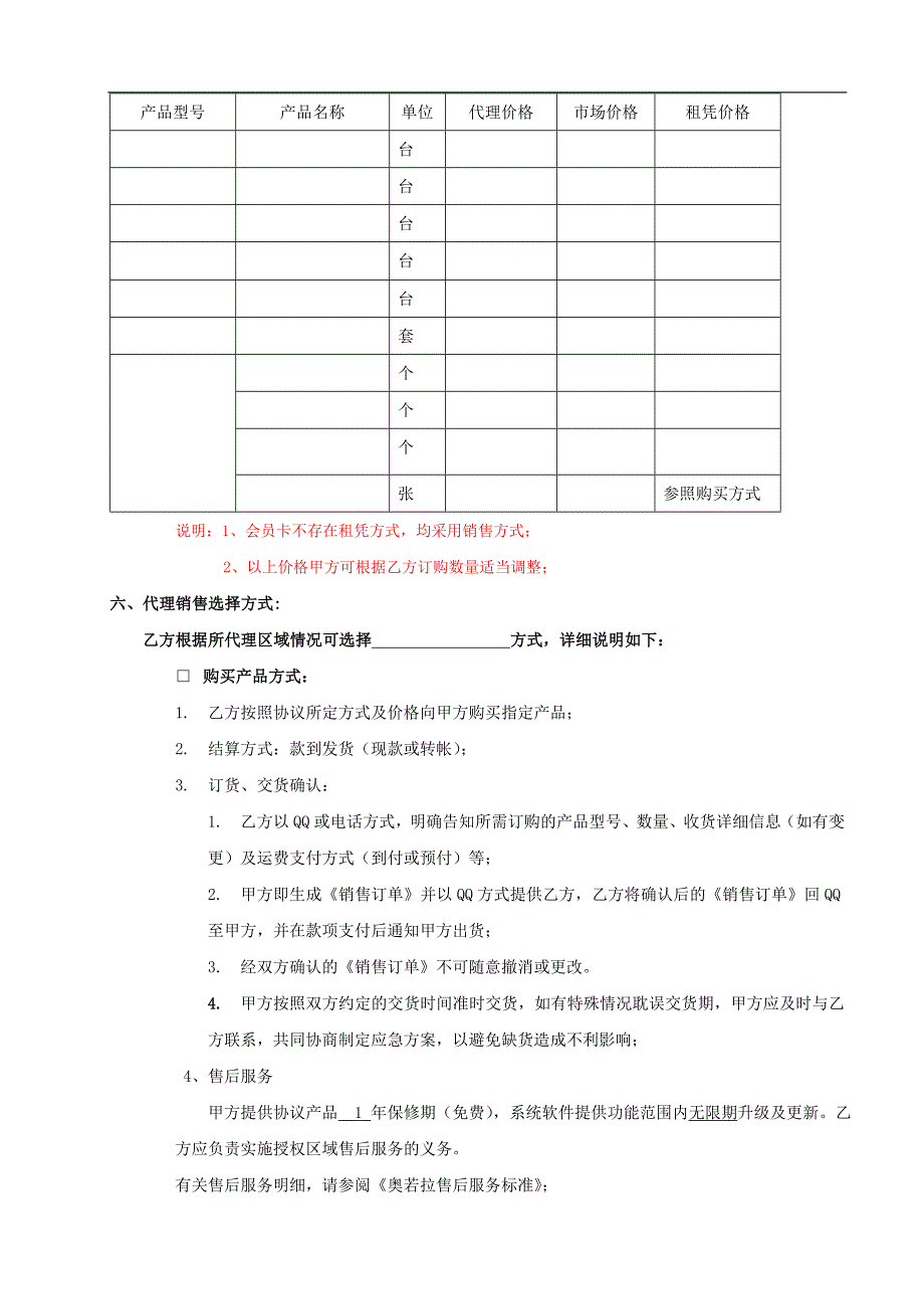 区域代理合作协议(租凭模式)_第3页