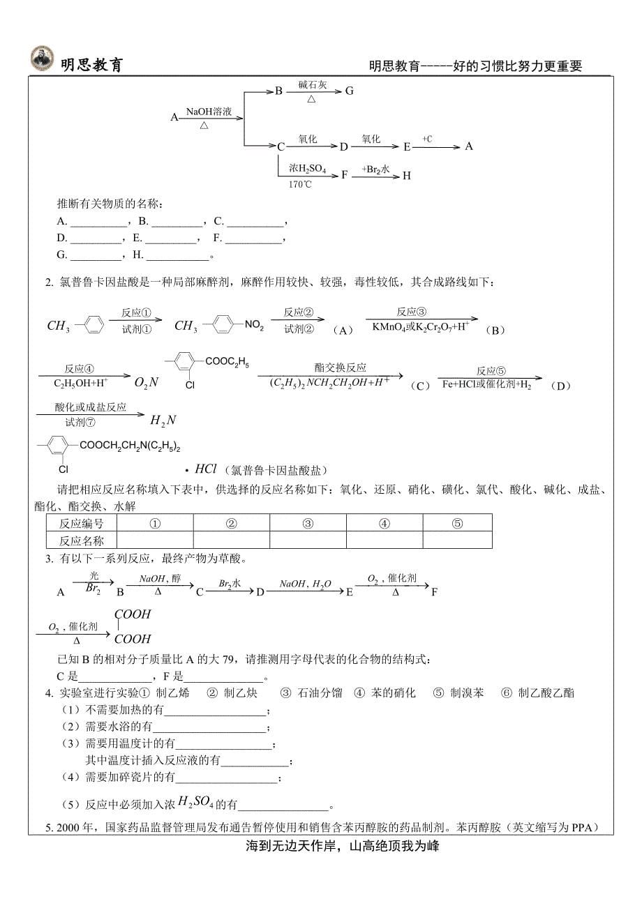 有机物基础问题探究 -六_第5页