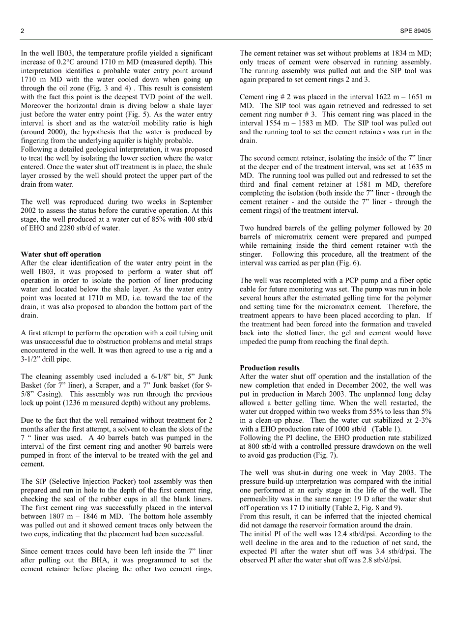 在一口特超稠油割缝筛管完井水平井中的光纤和水关闭的连续试验_第2页