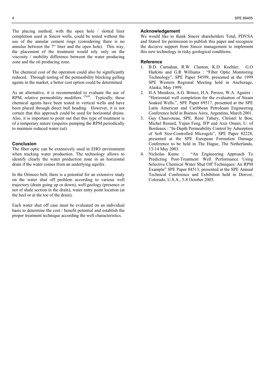 在一口特超稠油割缝筛管完井水平井中的光纤和水关闭的连续试验_第4页