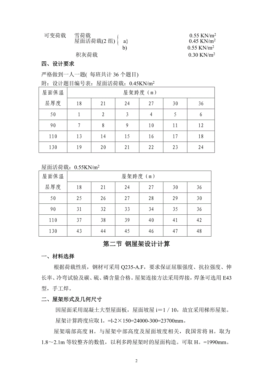 钢屋架设计任务书_第3页