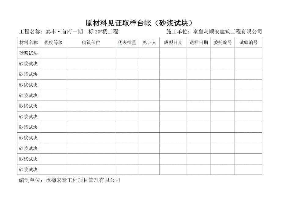 原材料见证取样台帐_第5页