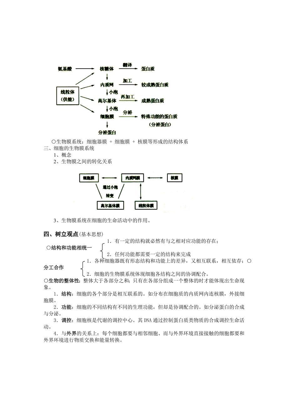 [高三理化生]细胞器-细胞的分工合作教案_第5页