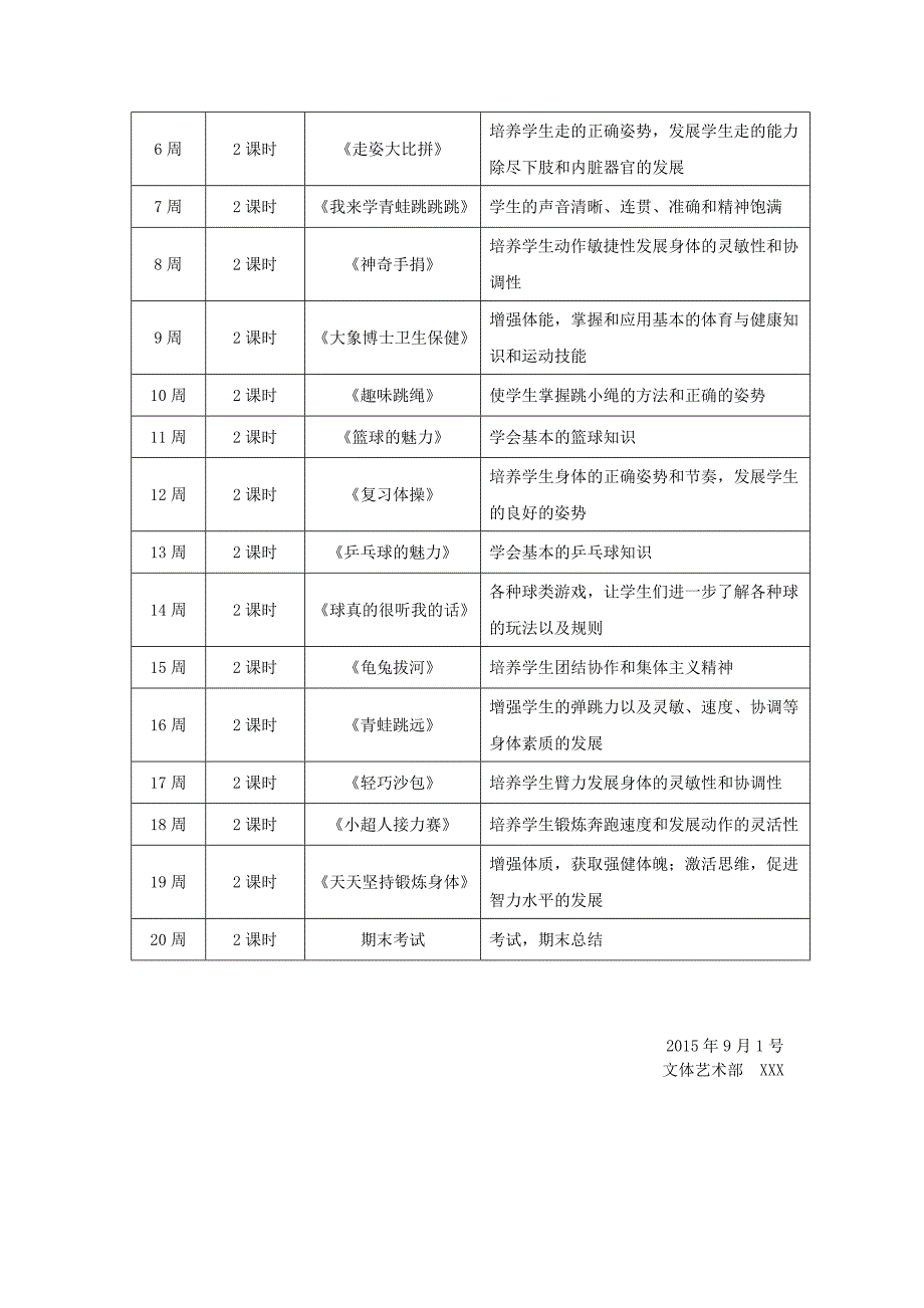 一二年级体育组教学计划_第4页