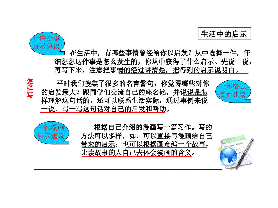 生活的启示 习作指导_第3页