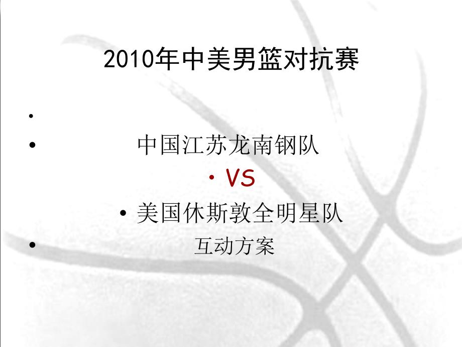 中美篮球对抗赛招商策划方案_第1页