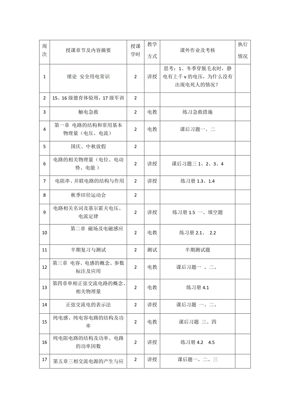 《电工电子技术基础》教案_第1页