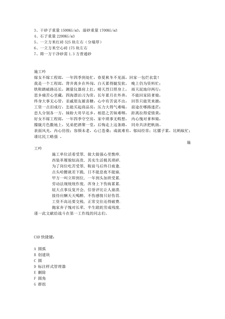 [建筑]土建工程师应该张口就来的数据_第4页