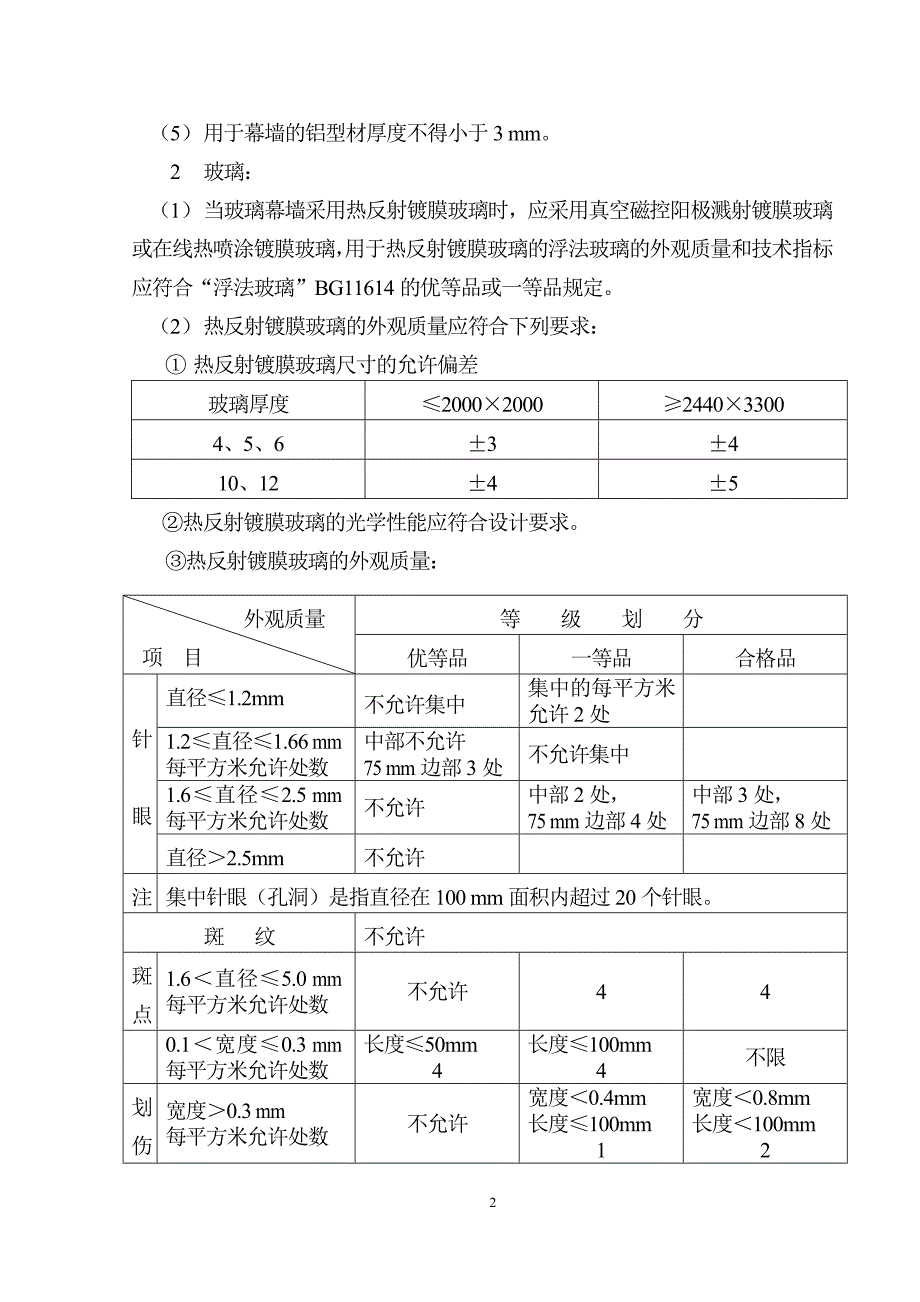 玻璃幕墙安装工程监理实施细则_第2页