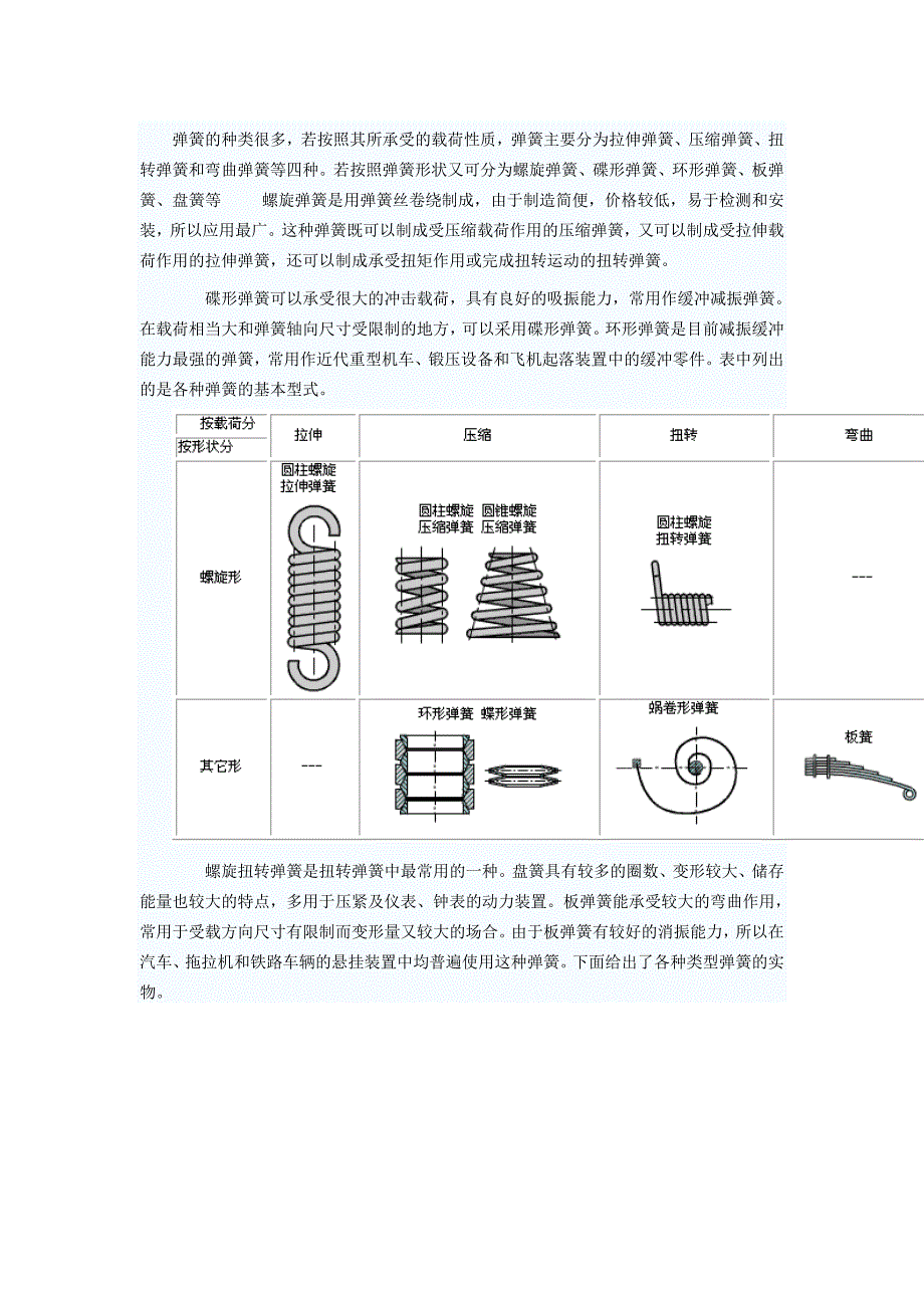 弹簧的种类很多,若按照其所承受的载荷性质,弹簧主要分为_第1页