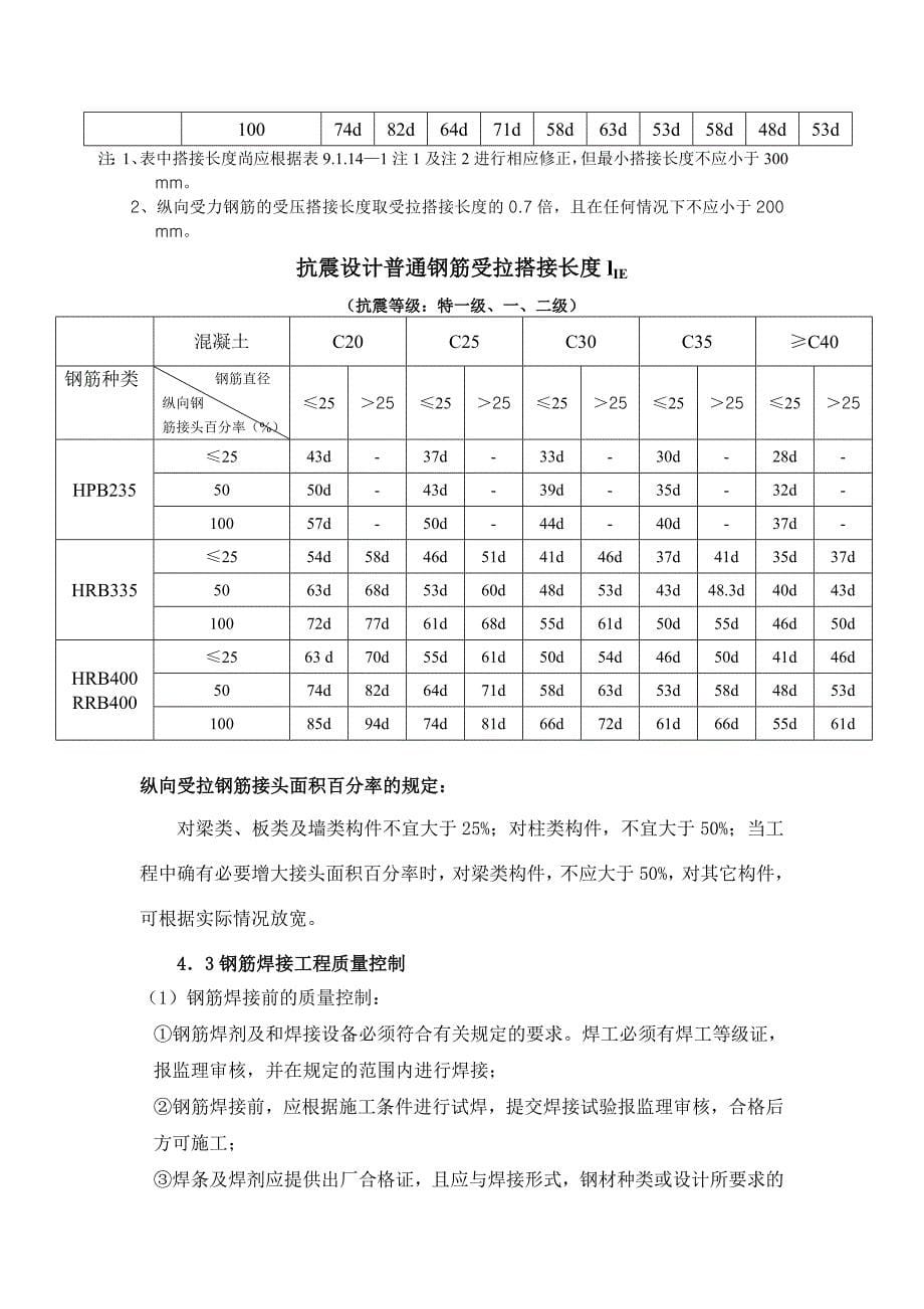 谈监理对钢筋分项工程的质量控制的体会_第5页