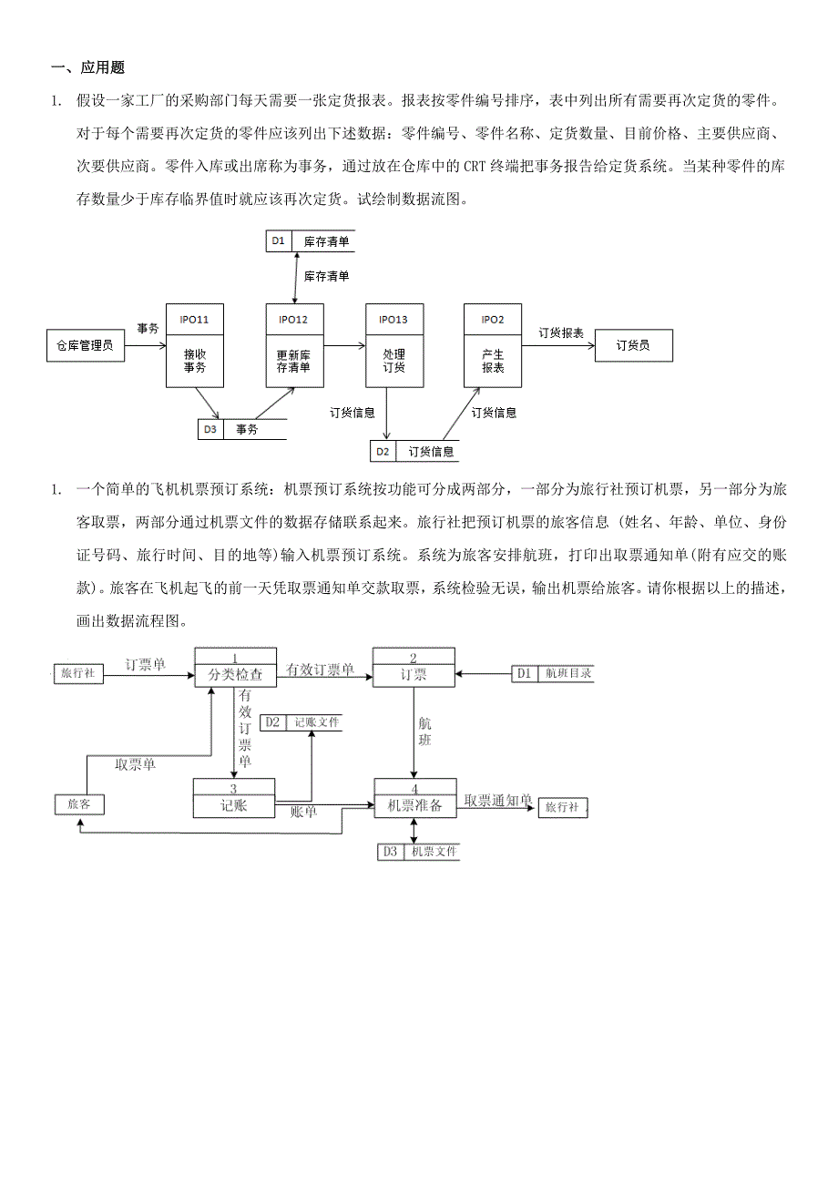 电大软件工程应用题_第1页