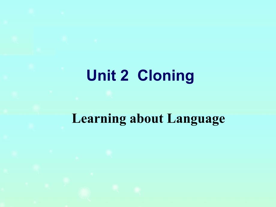 选修8 unit2  learning about language_第1页