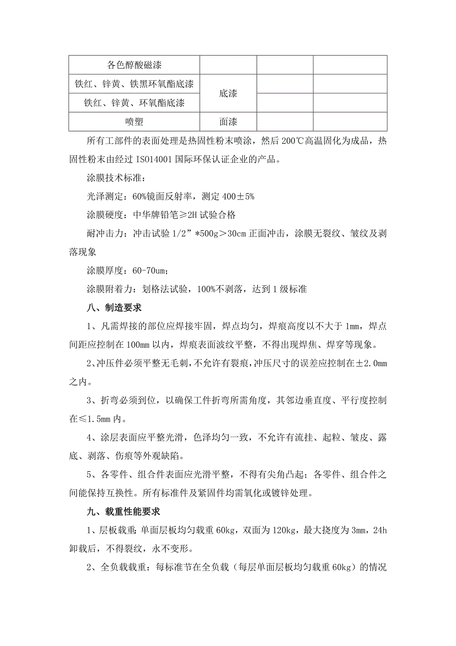 手动封闭式密集架性能、配置及技术参数的详细描述_第4页