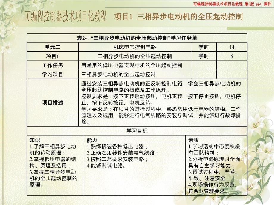 可编程控制器技术项目化教程_第5页