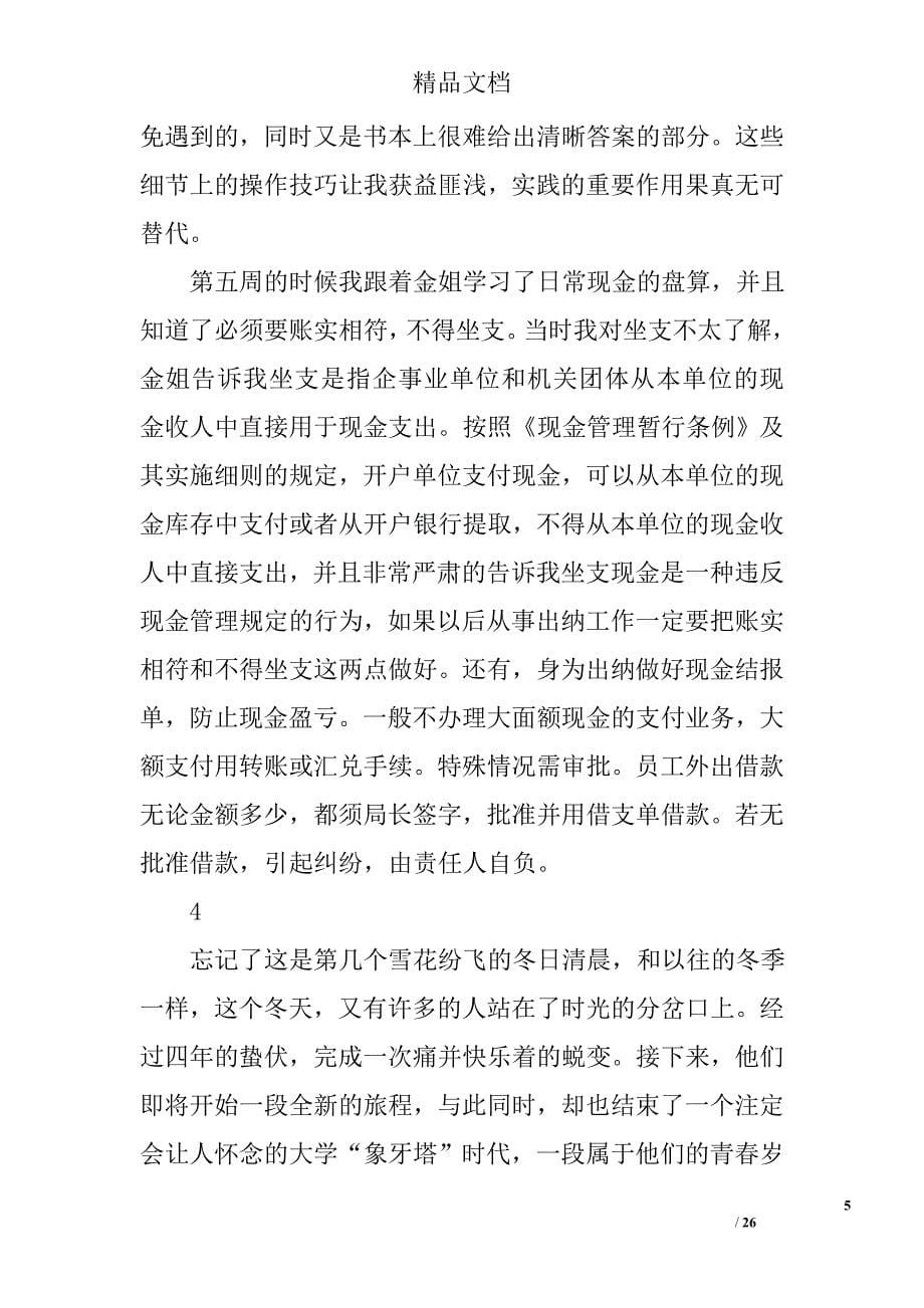 出纳实习一周总结精选 _第5页