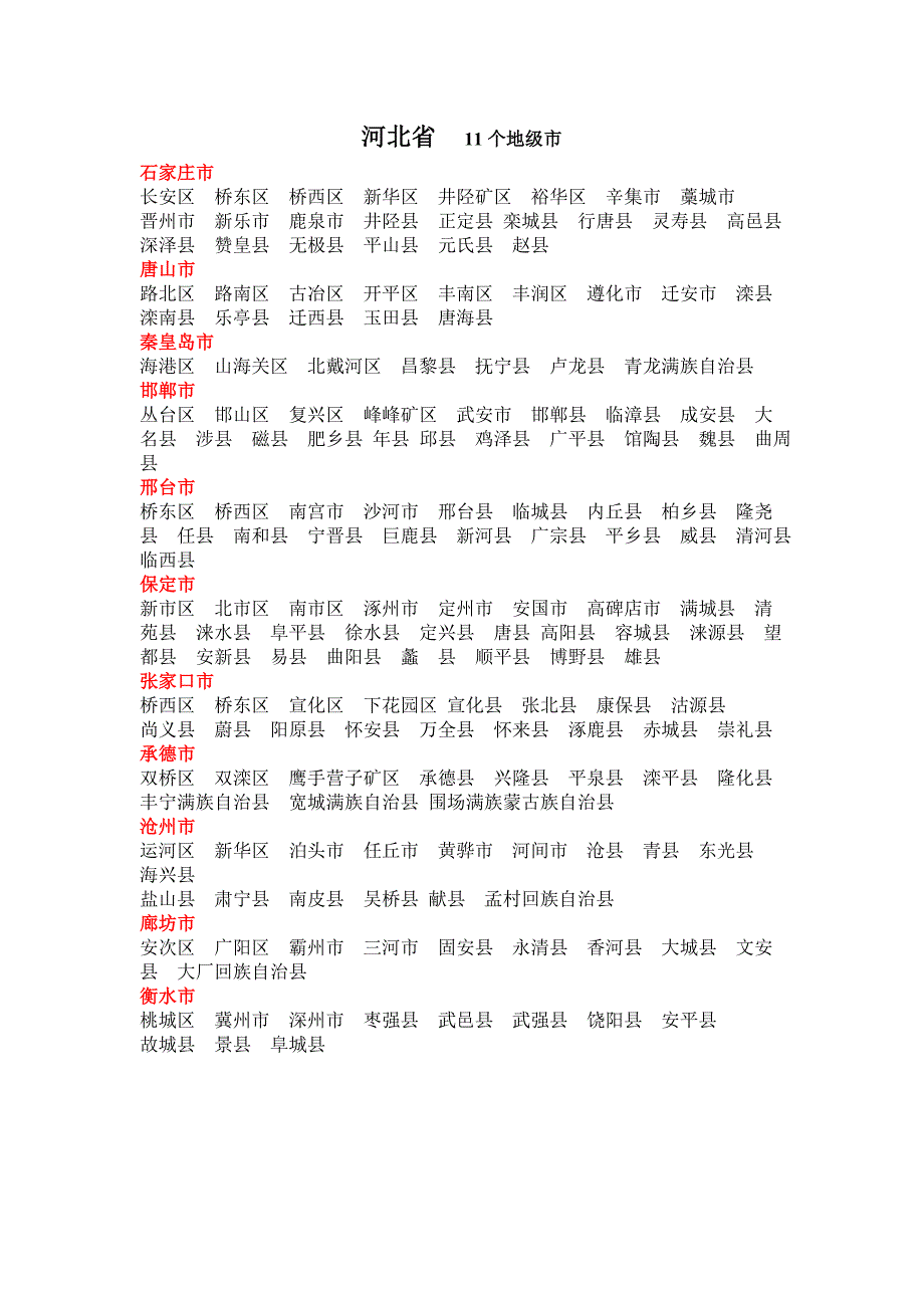 各省地级市汇总_第1页