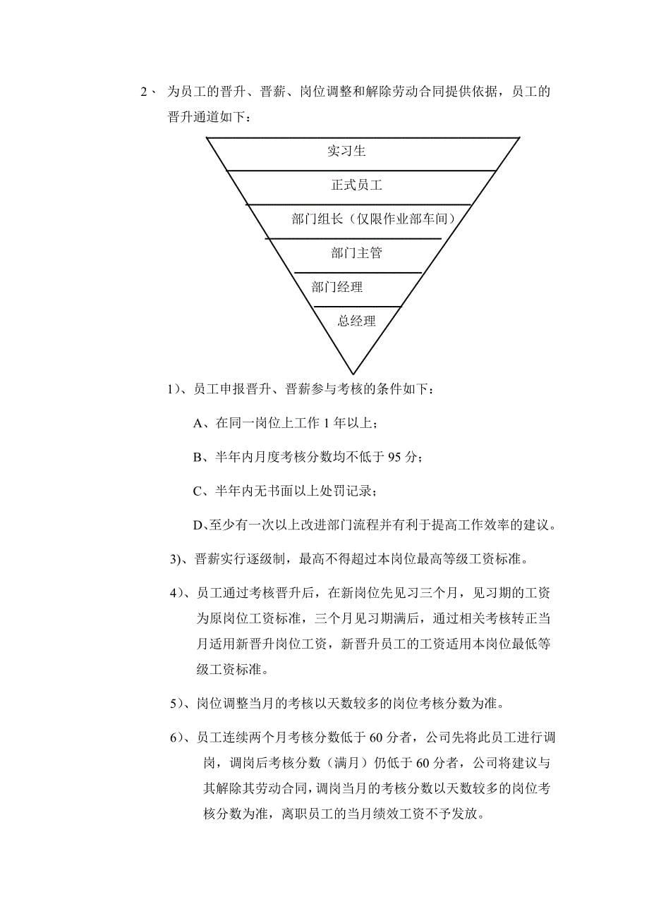 物流公司绩效考核制度_第5页