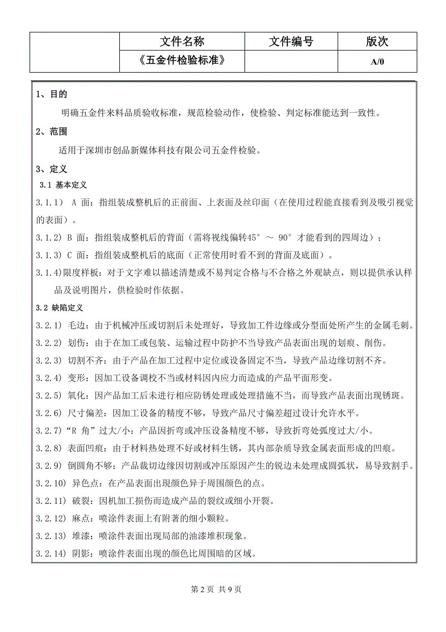 五金件检验标准_第2页