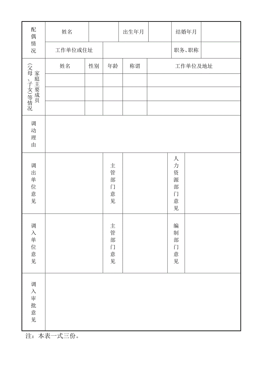 干部调动工作审批表_第2页