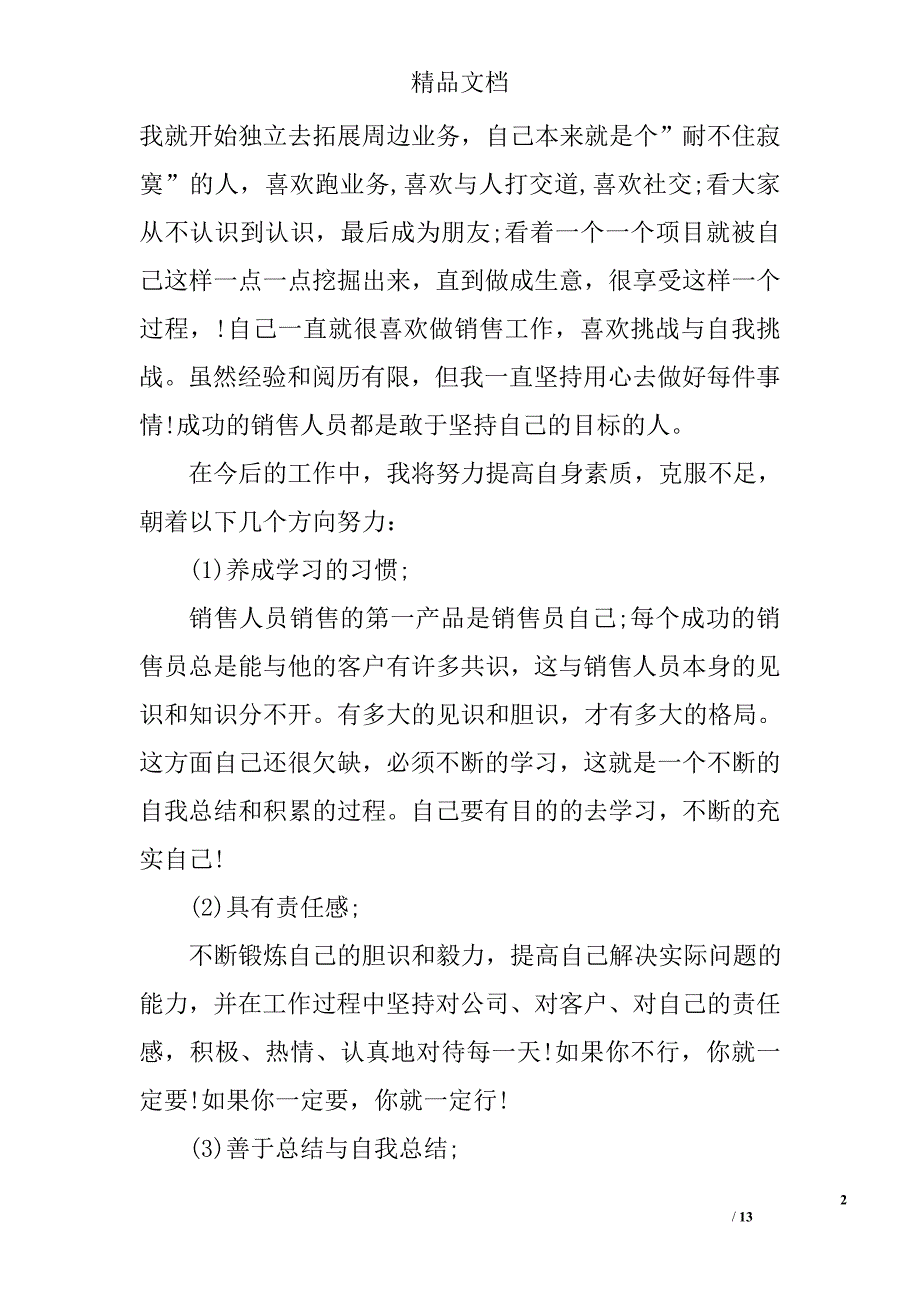 销售业务员工作总结模板精选_第2页