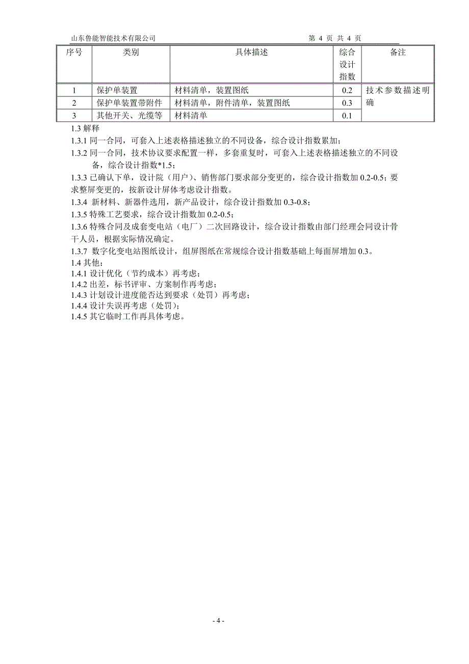 工程设计绩效考核管理细则(综自)_第4页