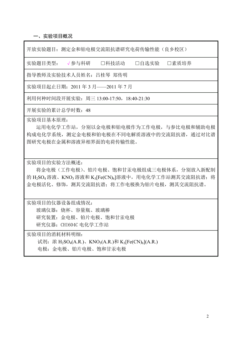 交流阻抗实验报告模板_第2页