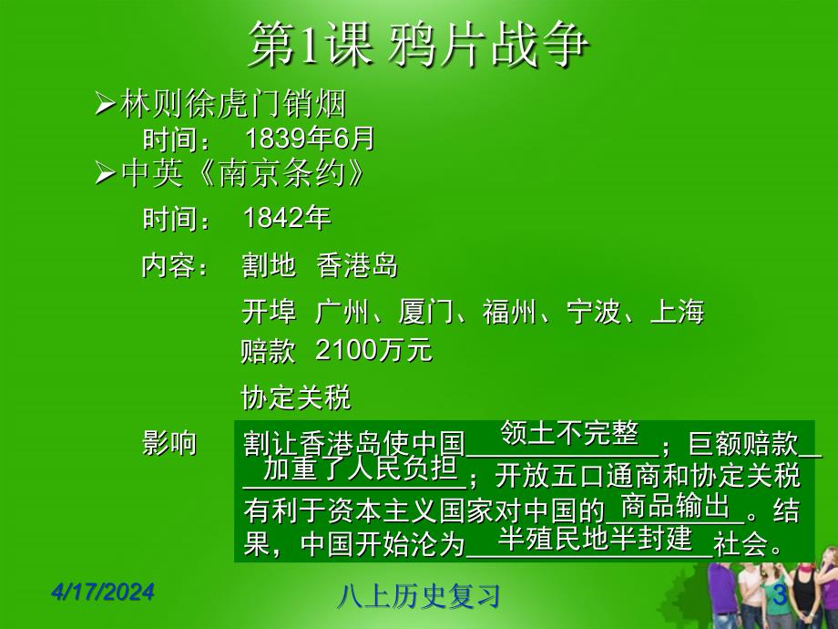 八年级历史上册 总复习课件 人教新课标版_第3页