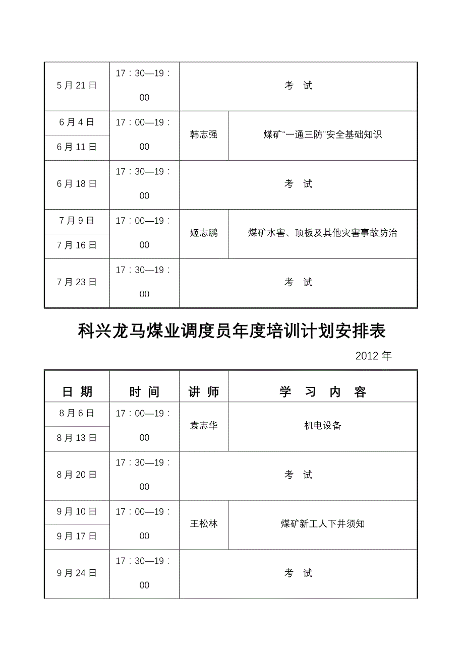 调度员年度培训规划_第3页