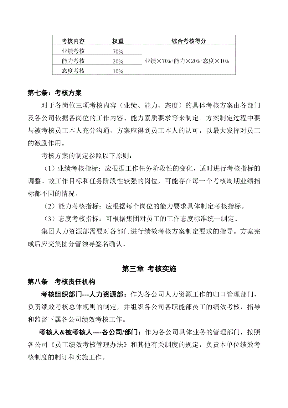 集团绩效考核管理制度_第2页