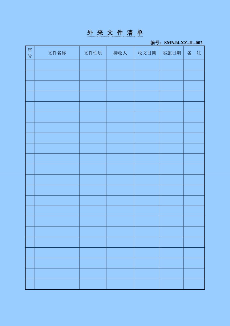 食品生产企业体系表格_第2页