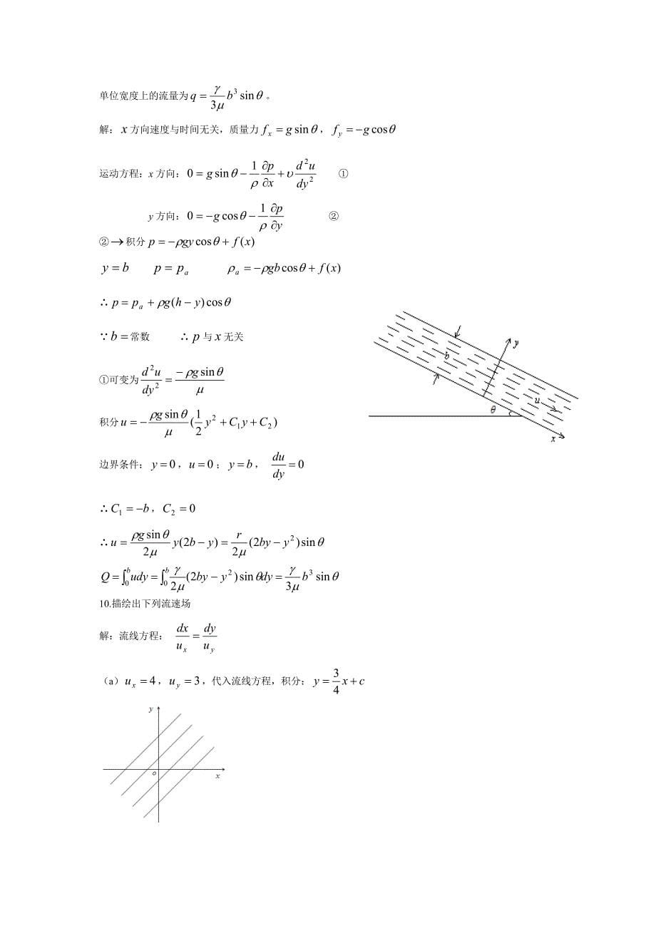 不可压缩流体动力学基础习题答案_第5页