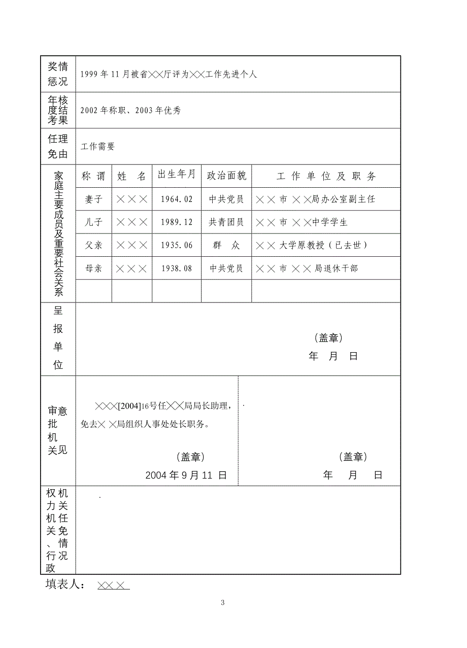 任免表填写式样_第3页