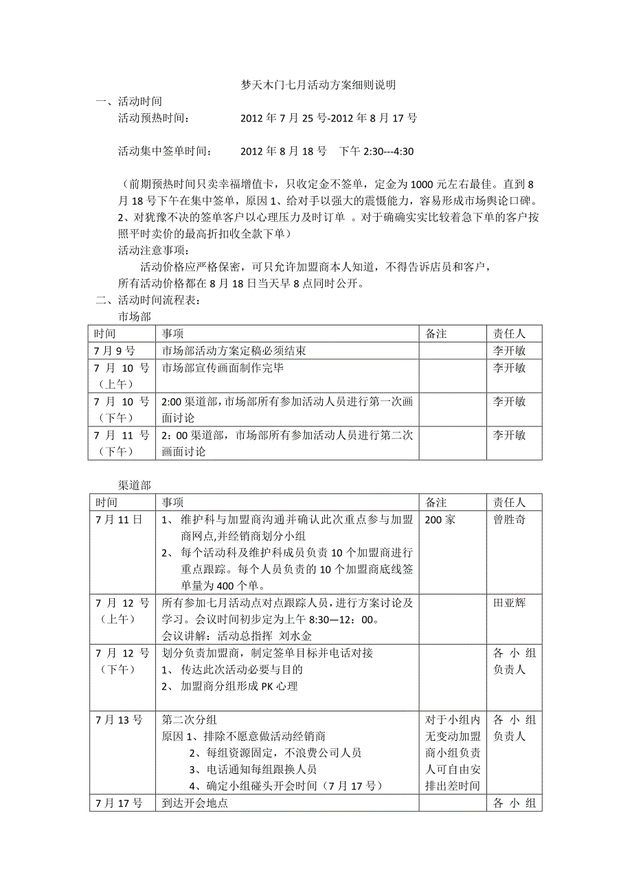 梦天木门七月活动方案细则说明_第1页