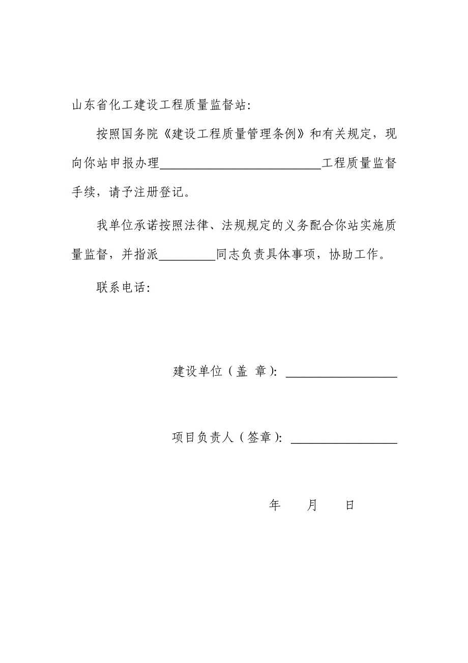 山东省化工项目申报用表_第2页