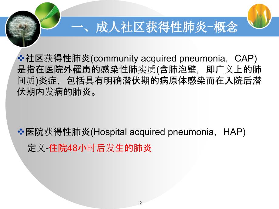 学习2013中国社区获得性肺炎诊断和治疗指南 - 副本_第2页