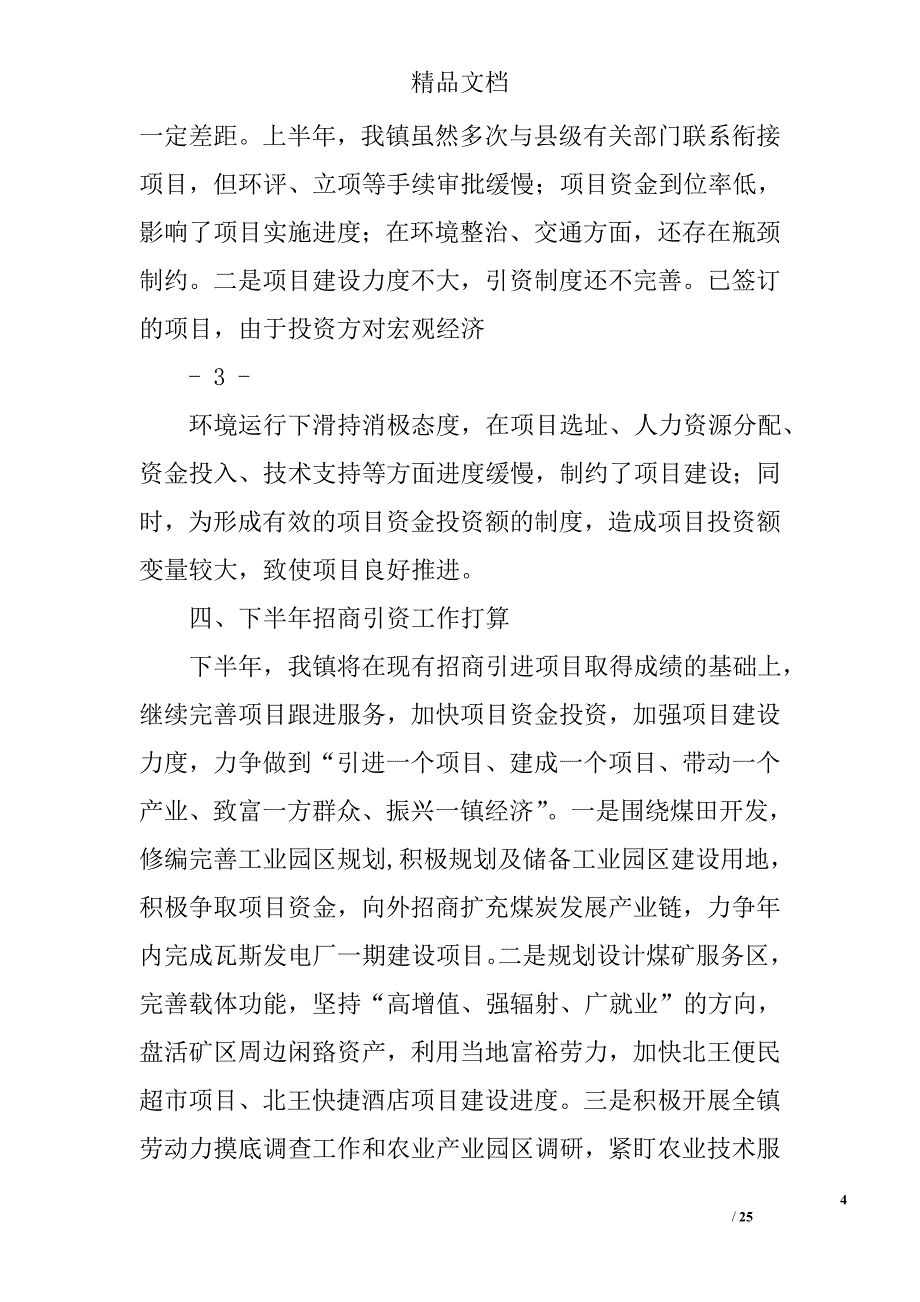 招商工作半年总结精选 _第4页